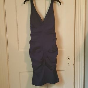 Navy blue cocktail dress